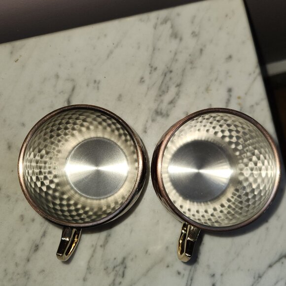 ✨3 for $18✨ Set of 2 Eco One Hammered Copper Moscow Mule Mugs - Picture 2 of 8